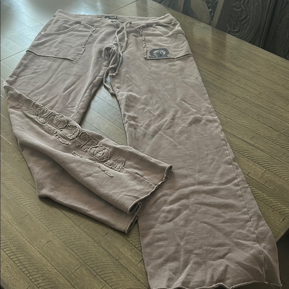 Volcom Wide Leg Low Rise Drawstring Pants - image 1